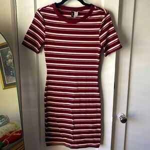 H&M Body-con Striped Dress